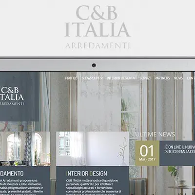 Sito internet C&B ITALIA
